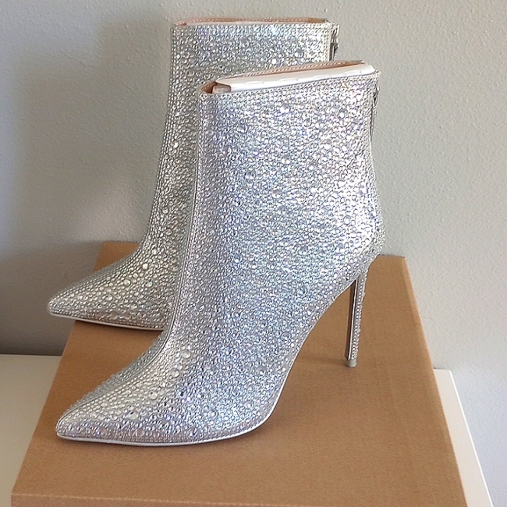 Women's Steve Madden Rhinestone Heeled Boots